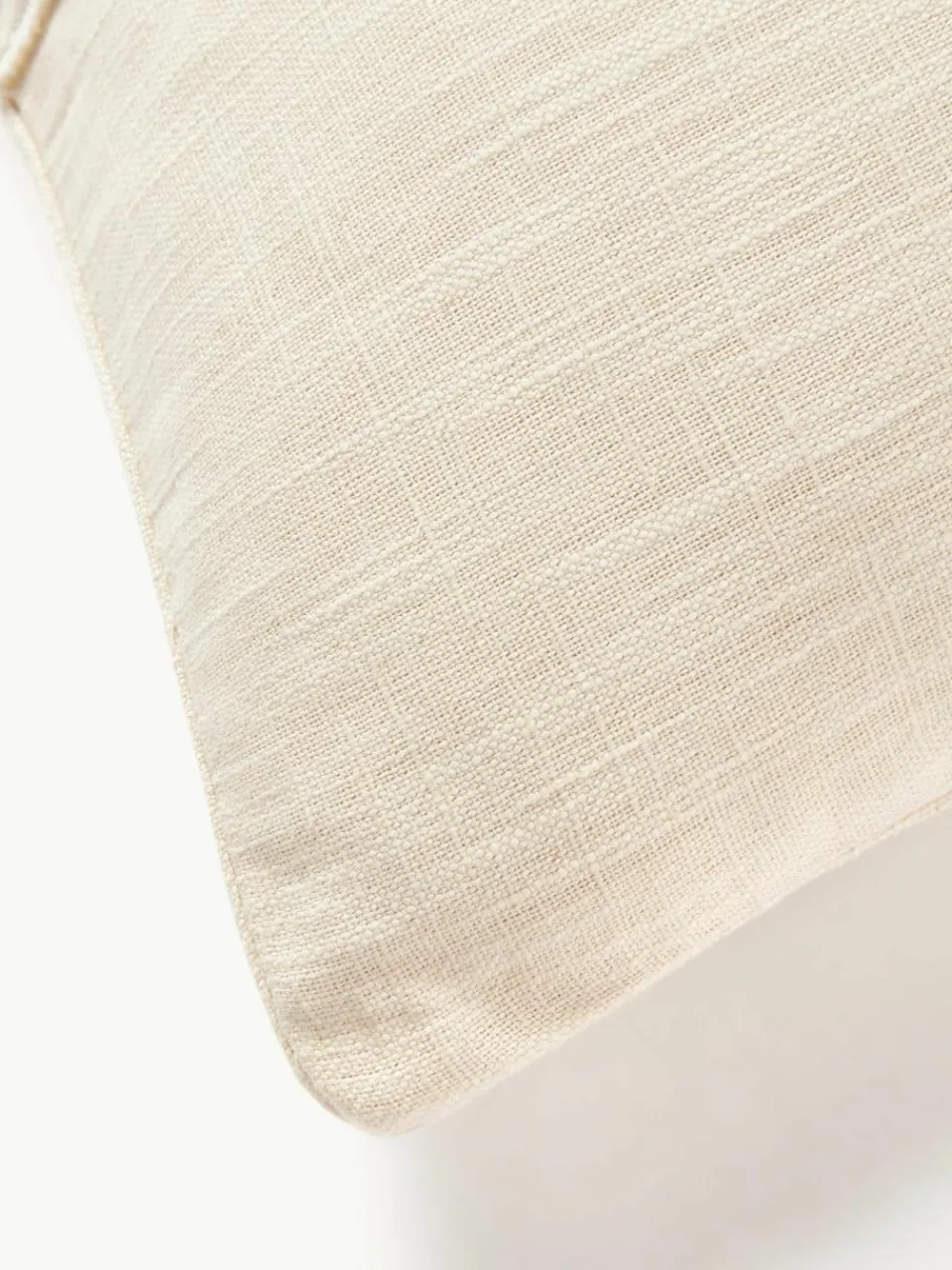 Katoenen kussenhoes Terre met decoratieve naad^Westwing Collection Discount
