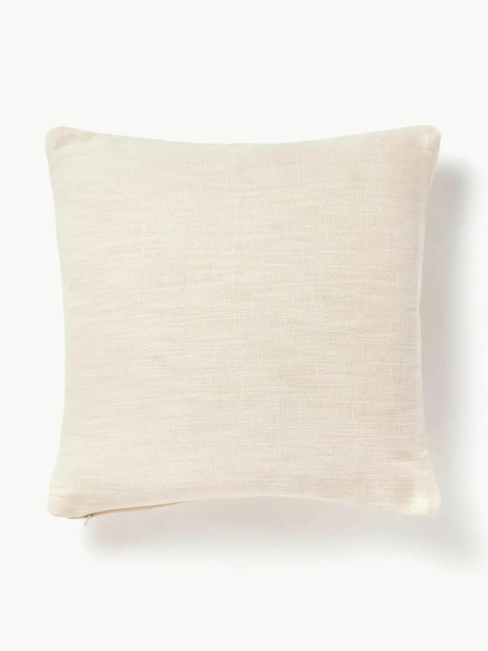 Katoenen kussenhoes Terre met decoratieve naad^Westwing Collection Best