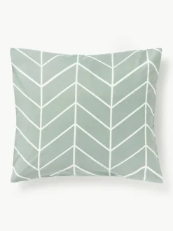 Katoenen kussensloop Mirja met patroon^Westwing Collection Fashion