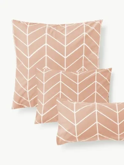 Katoenen kussensloop Mirja met patroon^Westwing Collection New