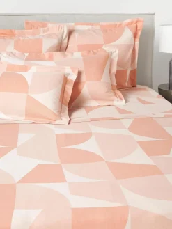 Katoenen laken Elinor met geometrisch patroon^Westwing Collection Fashion