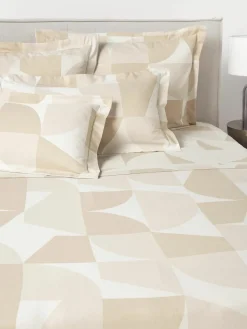 Katoenen laken Elinor met geometrisch patroon^Westwing Collection Best