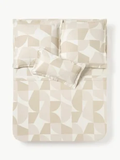 Katoenen laken Elinor met geometrisch patroon^Westwing Collection Best