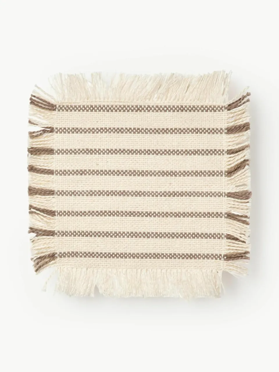 Katoenen onderzetters Elouise met franjes, 4 stuks^Broste Copenhagen New