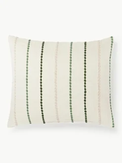 Katoenen perkal kussensloop Arabella^Westwing Collection Online