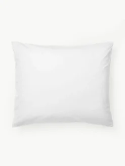 Katoenen perkale kussenhoes Vidal met getuft sneeuwvlokmotief^Westwing Collection Best