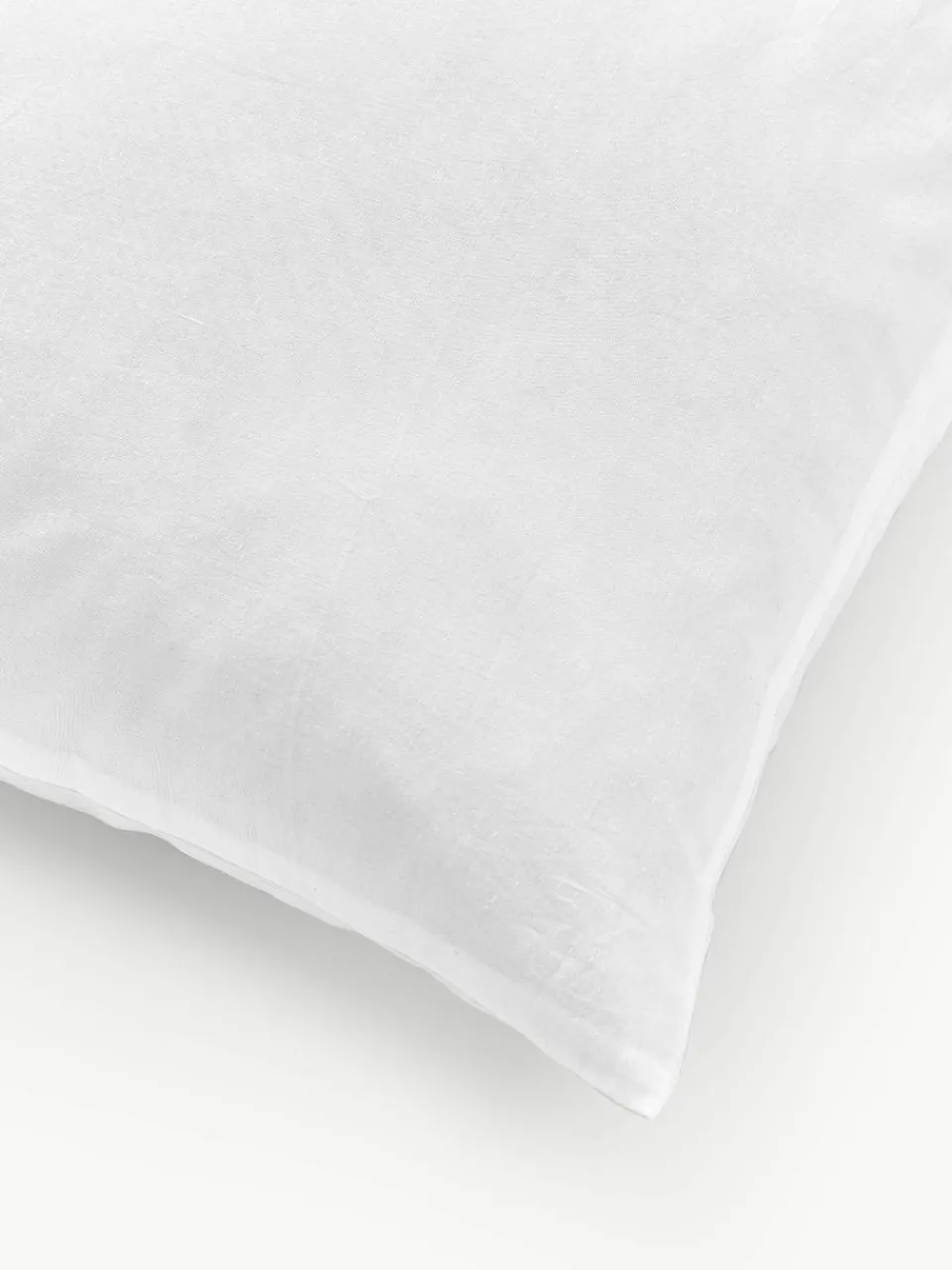 Katoenen perkale kussenhoes Vidal met getuft sneeuwvlokmotief^Westwing Collection Best