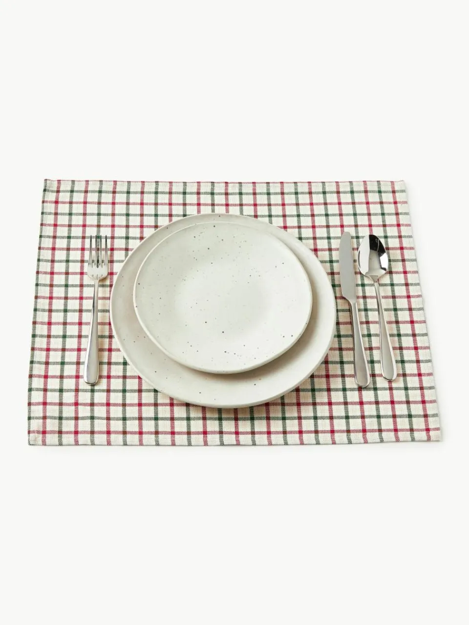 Katoenen placemats Ulla, set van 2^Westwing Collection Clearance