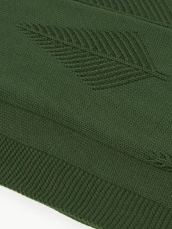 Katoenen plaid Beryl met winters motief^Westwing Collection Online