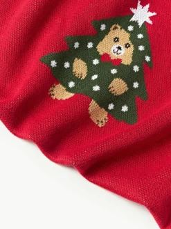 Katoenen plaid Buddy met winters motief^Westwing Collection Fashion