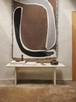 Katoenen plaid Pose met franjes^ferm LIVING New