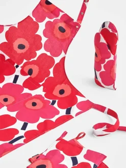 Katoenen schort Pieni Unikko^Marimekko Sale