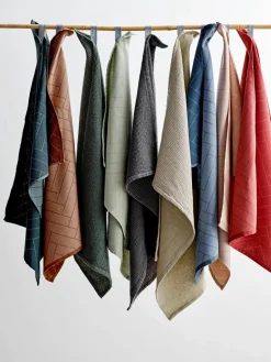 Katoenen theedoeken Tiles, 2 stuks^Södahl Sale