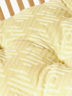Katoenen zitkussen Sevil met grafische decoratie, 2 stuks^Westwing Collection Outlet
