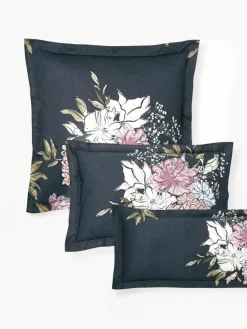 Katoenensatijnen kussenhoes Margot met bloemenprint^Westwing Collection Hot