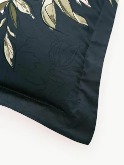 Katoenensatijnen kussenhoes Margot met bloemenprint^Westwing Collection Hot