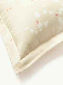 Katoensatijnen dekbedovertrek Sakura met bloemenprint^Westwing Collection Clearance