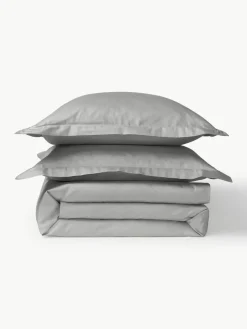 Katoensatijnen dekbedovertrek Premium^Westwing Collection New