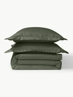 Katoensatijnen dekbedovertrek Premium^Westwing Collection Best