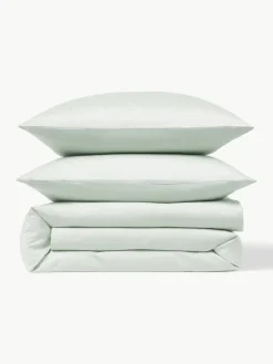 Katoensatijnen dekbedovertrek Comfort^Westwing Collection Online