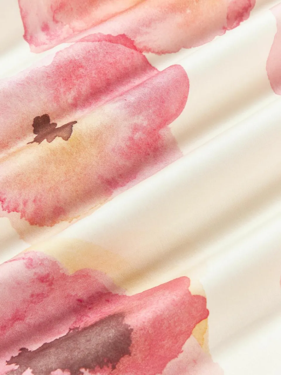 Katoensatijnen dekbedovertrek Fiorella met bloemenprint^Westwing Collection Fashion