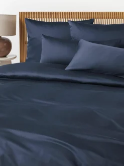 Katoensatijnen dekbedovertrek Comfort^Westwing Collection Outlet