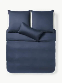 Katoensatijnen dekbedovertrek Comfort^Westwing Collection Outlet