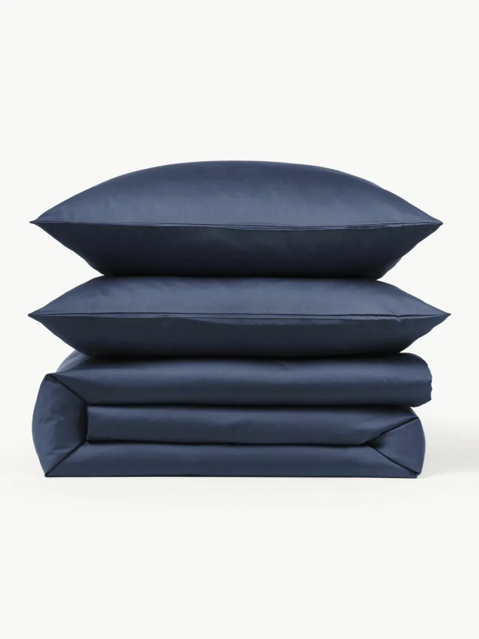 Katoensatijnen dekbedovertrek Comfort^Westwing Collection Outlet