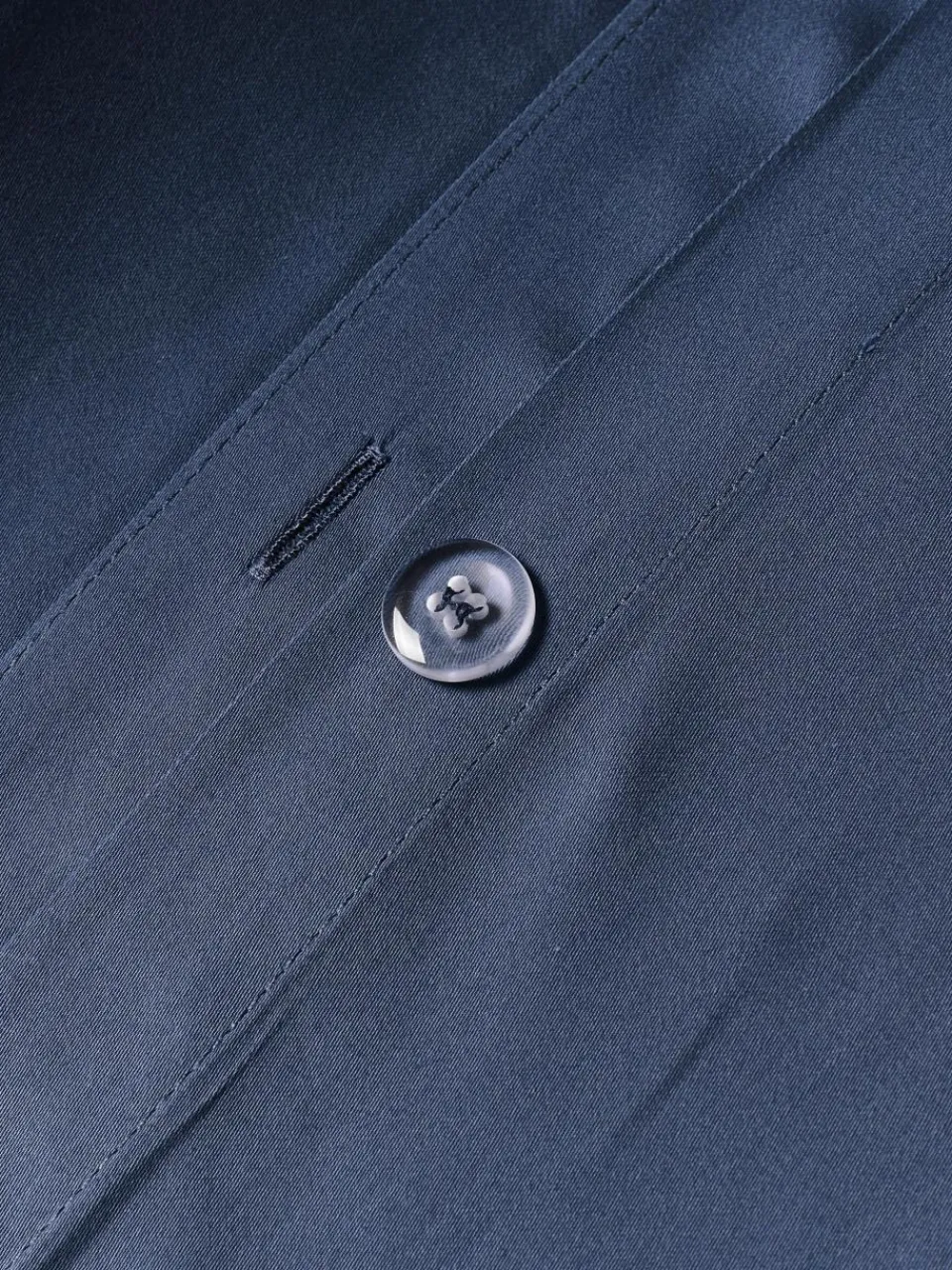 Katoensatijnen dekbedovertrek Comfort^Westwing Collection Outlet
