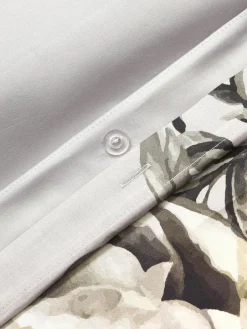 Katoensatijnen dekbedovertrek Blossom^Westwing Collection New