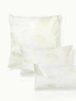 Katoensatijnen kussenhoes Marino met bloemenmotief^Westwing Collection Best