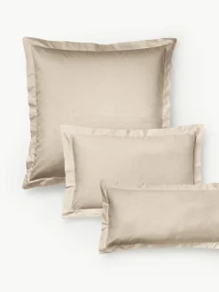 Katoensatijnen kussenhoes Premium^Westwing Collection Outlet