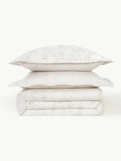 Katoensatijnen kussenhoes Hurley met jacquard patroon^Westwing Collection Fashion