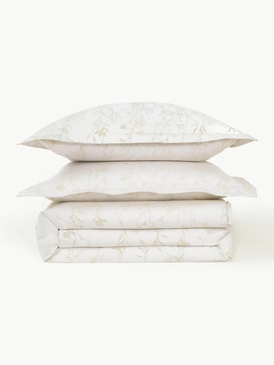 Katoensatijnen kussenhoes Hurley met jacquard patroon^Westwing Collection Fashion