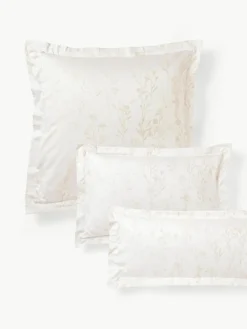 Katoensatijnen kussenhoes Hurley met jacquard patroon^Westwing Collection Discount