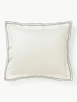 Katoensatijnen kussenhoes Carlotta^Westwing Collection New