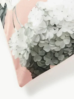 Katoensatijnen kussenhoes Blossom^Westwing Collection Outlet