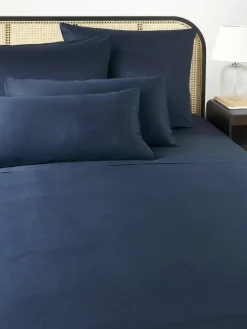 Katoensatijnen laken Comfort^Westwing Collection Sale