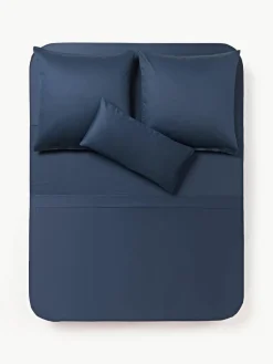 Katoensatijnen laken Comfort^Westwing Collection Sale