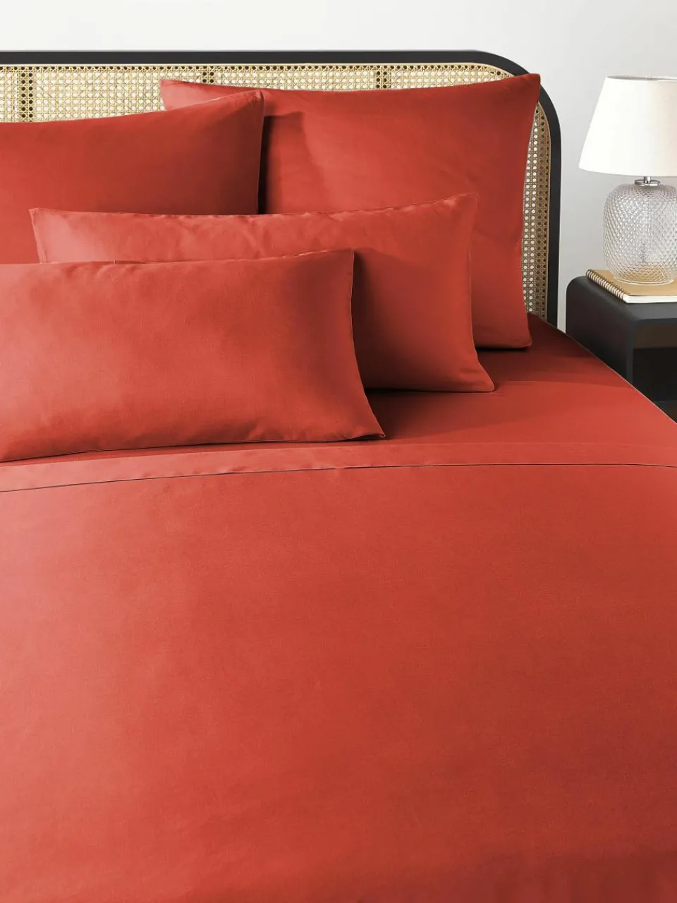 Katoensatijnen laken Comfort^Westwing Collection Hot