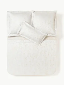 Katoensatijnen laken Hurley met jacquard patroon^Westwing Collection Hot