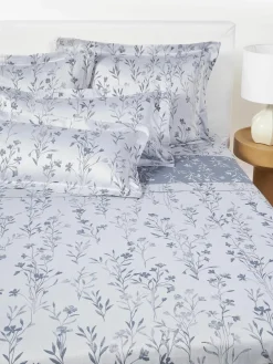 Katoensatijnen laken Hurley met jacquard patroon^Westwing Collection Online