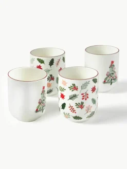 Kerst koffiemokken Eve van porselein, set van 4^Westwing Collection Online