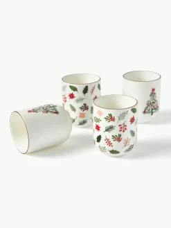 Kerst koffiemokken Eve van porselein, set van 4^Westwing Collection Online
