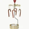 Kerst waxinelichthouder Polkagris, draaibaar^Pluto Design Best