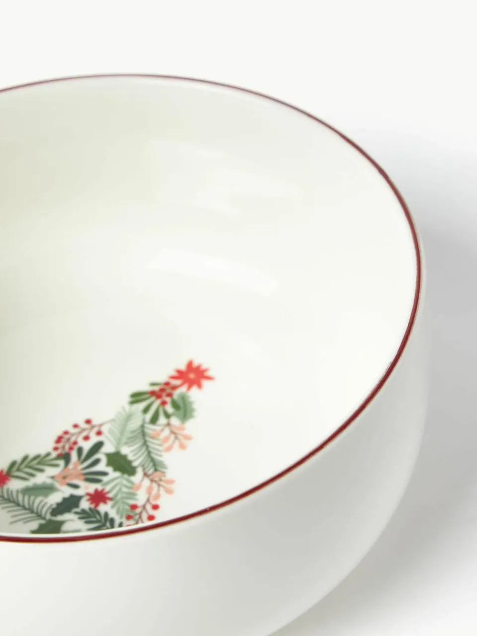 Kerstavondschalen van porselein, 4 stuks^Westwing Collection Outlet