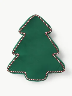 Kerstboom sierkussen Ziva van fluweel^Westwing Collection Hot
