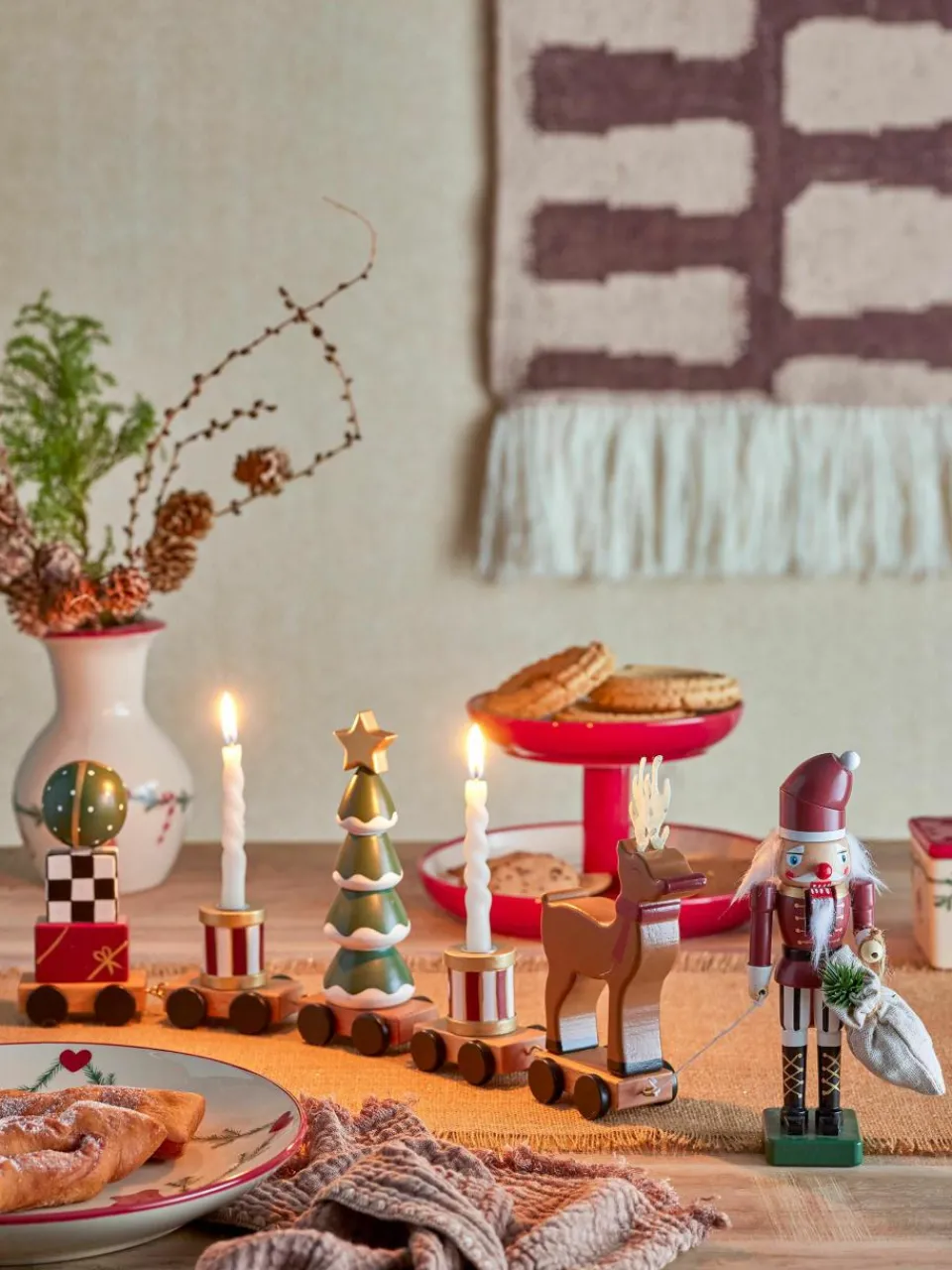 Kerstdecoratietrein Vadim van beukenhout^Bloomingville Outlet