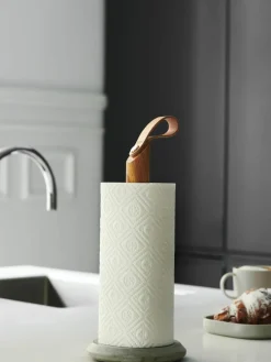 Keuken rolhouder Grab van eikenhout^Gejst New