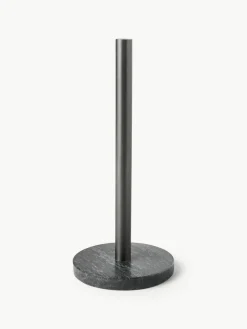 Keukenrolhouder Black Brass met marmeren voet^ferm LIVING Online